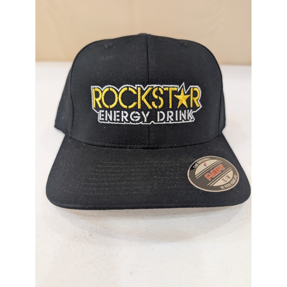 Rockstar Energy Drink Black Hat Flexfit Cap  #31 S/M Kaulig‎ Racing Justin Haley